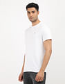 Tommy Hilfiger Slim Fit Solid Cotton T-Shirt