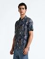 Flying Machine Floral Print Lyocell Shirt