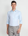 Arrow Patterned Twill Cotton Shirt