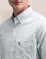 U.S. Polo Assn. Vertical Striped Oxford Shirt