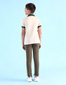 U.S. Polo Assn. Kids Boys Colour Block Regular Fit Polo Shirt