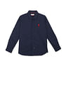 U.S. Polo Assn. Kids Boys Pure Cotton Solid Shirt