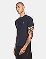 USPA Innerwear Men Navy I633 Comfort Fit Solid Cotton T-Shirt - Pack Of 1