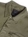 Flying Machine Spread Collar Solid Denim Jacket