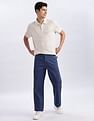 Calvin Klein Jeans Relaxed-Fit Solid Mid Rise Trousers