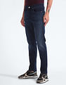Flying Machine Mid Rise Slash Slim Tapered Jeans