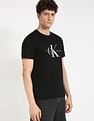 Calvin Klein Jeans Embroidered Logo Regular-Fit Cotton T Shirt