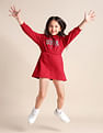 U.S. Polo Assn. Kids Girls Cotton A-line Dress