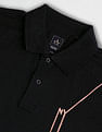 Arrow Newyork Brand Stripe Pique Polo Shirt
