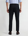 Arrow Newyork Carson Tapered Fit Self Design Trousers