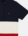 Tommy Hilfiger Kids Boys Colorblock Regular-Fit Cotton Polo T-Shirt