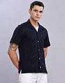 Tommy Hilfiger Solid Regular Fit Plain Woven Shirt