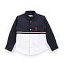 U.S. Polo Assn. Kids Boys Cutaway Collar Color Block Shirt