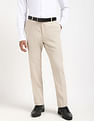 Tommy Hilfiger Regular-Fit Solid Mid-Rise Trouser