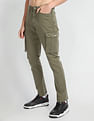 Flying Machine Mid Rise Slim Fit Cargo Jeans