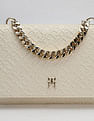 Tommy Hilfiger Textured White PU Sling Bag