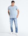 Flying Machine Slash Slim Tapered Distressed Jeans
