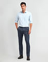 Arrow Newyork Slim Fit Solid Trousers
