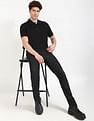 Calvin Klein Jeans Striped Regular-Fit Polyester Polo T-Shirt