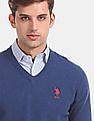 U.S. Polo Assn. V-Neck Lambswool Sweater