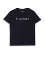 Tommy Hilfiger Kids Boys Pure Cotton Embroidered Logo T-Shirt