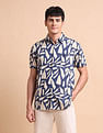 U.S. Polo Assn. Denim Co. Slim Fit Abstract Printed Shirt