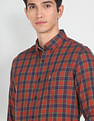U.S. Polo Assn. Denim Co. Button Down Collar Check Casual Shirt