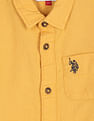 U.S. Polo Assn. Kids Boys Dobby Solid Shirt