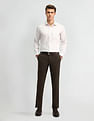 Arrow Slim Fit Dobby All-Over Pattern Shirt