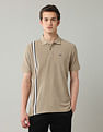 Arrow Sport Vertical Striped Regular Fit Polo Shirt