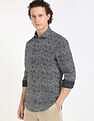 Tommy Hilfiger Mens Blue Floral Shirt
