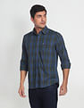 Arrow Sports Manhattan Slim Fit Plaid Shirt