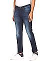 Aeropostale Men Dark Blue Skinny Fit Stone Wash Jeans