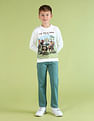 U.S. Polo Assn. Kids Boys Brand Printed Regular Fit Sweatshirt