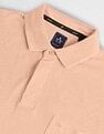 Arrow Patch Pocket Solid Polo Shirt