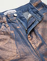 Calvin Klein High Rise Foil Print Jeans