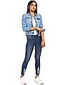 Flying Machine Women Mid Rise Distressed Jeans