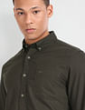Flying Machine Solid Dobby Shirt