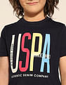 U.S. Polo Assn. Kids Boys Brand Printed Pure Cotton T-Shirt