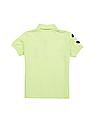 U.S. Polo Assn. Kids Boys Solid Piqued Cotton Polo Shirt