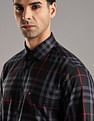 Tommy Hilfiger Checked Regular Fit Plain Woven Shirt