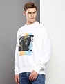 Calvin Klein Layered Photo Print Oversized Sweatshirt