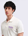 Flying Machine Typography Printed Relaxed Polo Shirt