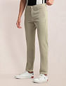U.S. Polo Assn. Printed Slim Straight Fit Satin Trousers