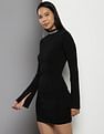 Calvin Klein Intarsia Logo Sweater Dress