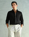 Arrow Newyork Slim Fit Smart Satin Shirt