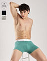Calvin Klein Underwear Solid Multi Low Rise Trunks - Pack Of - 3