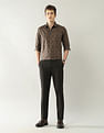 Arrow Newyork Slim Fit Geometric Printed Shirt