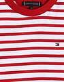 Tommy Hilfiger Boys Red Horizontal Striped T-Shirt