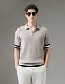 Arrow Newyork Textured Regular Fit Night Is Young Polo Shirt